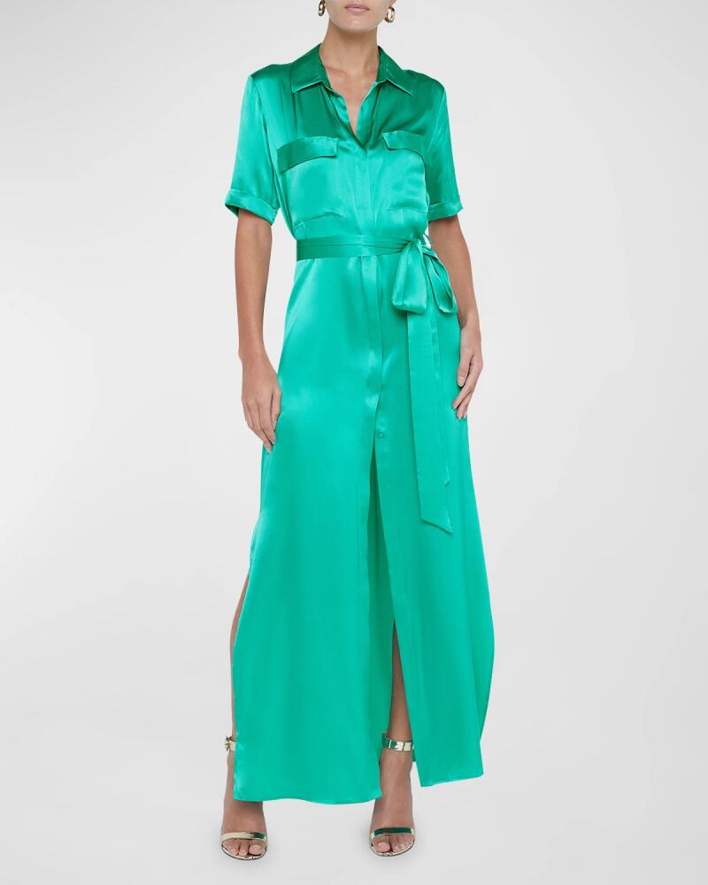 L'Agence Klement Cargo-Pocket Maxi Dress Cover