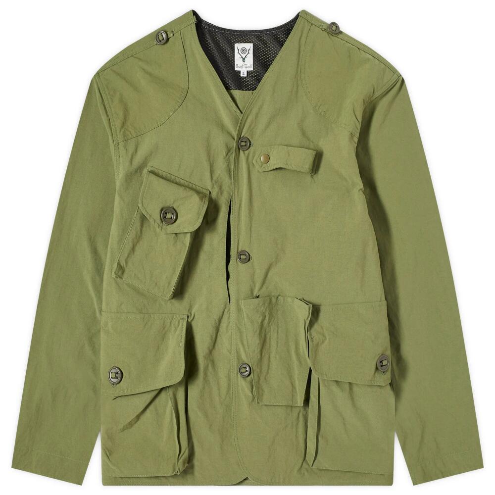 South2 West8 Men's Tenkara Nylon Jacket in Light Olive Cover