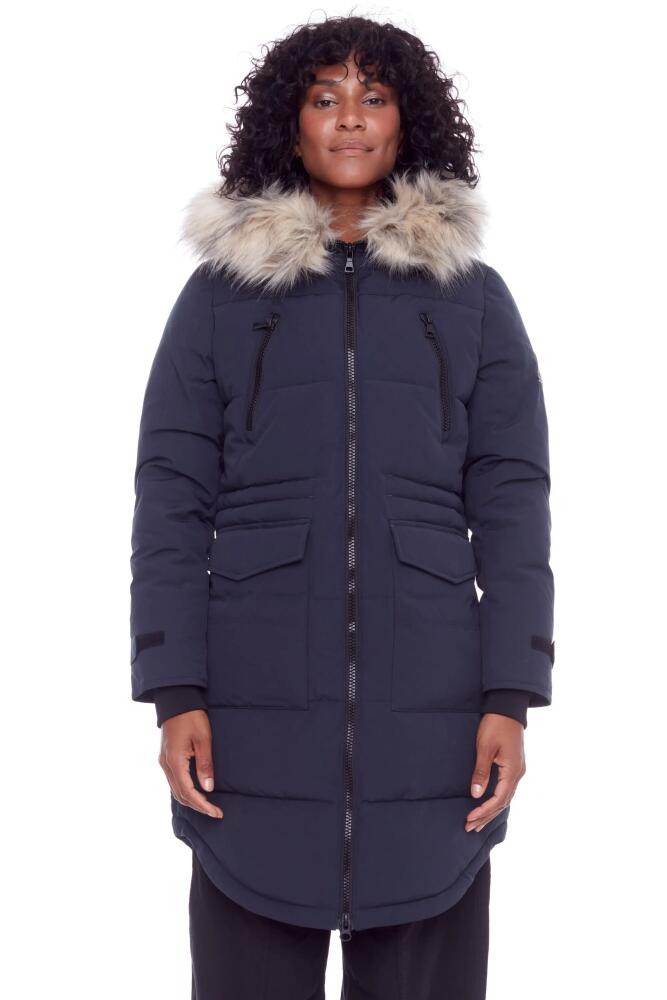 Alpine North UKON - Vegan Down Drawstring Winter Parka in Navy Cover