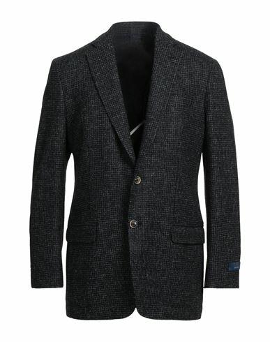 Brooks Brothers Man Blazer Black Wool, Polyamide, Viscose Cover