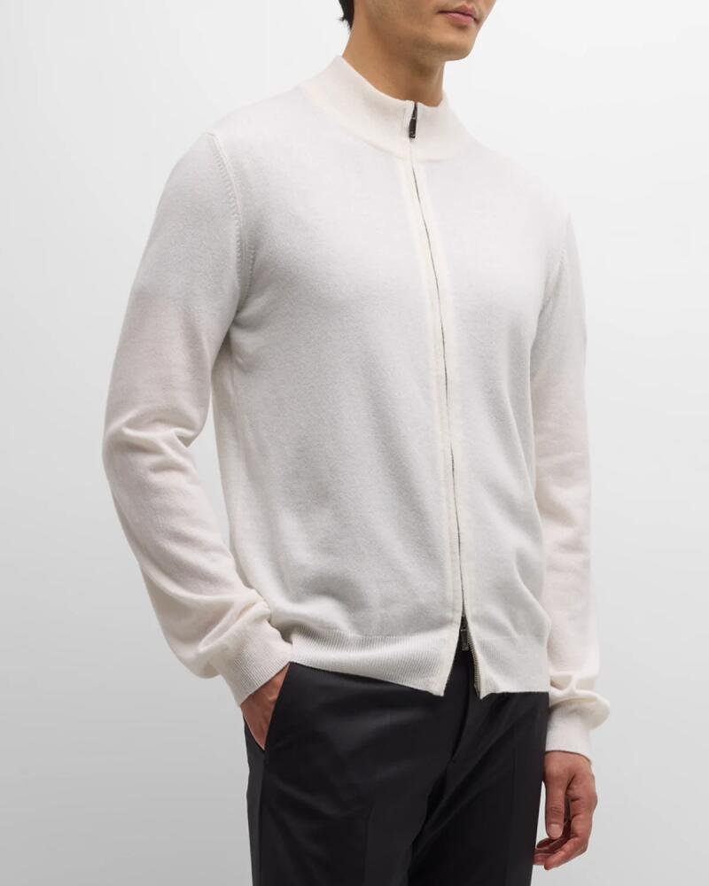 Giorgio Armani Men's Full-Zip Cashmere Cardigan Cover