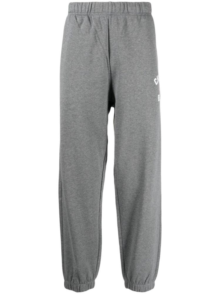 CHOCOOLATE logo-print cotton track pants - Grey Cover