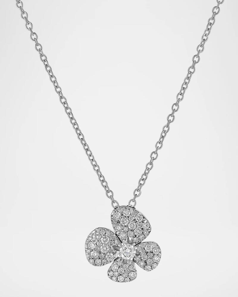 Miseno 18K White Gold Flower Diamond Necklace Cover