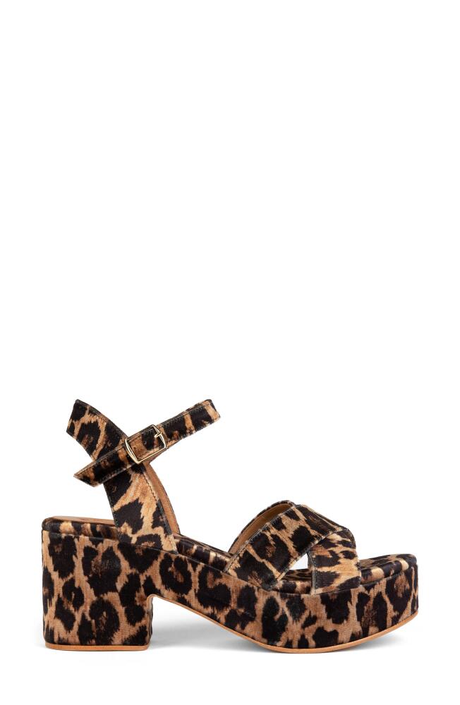 Penelope Chilvers Azalea Ankle Strap Platform Sandal in Brown Cover