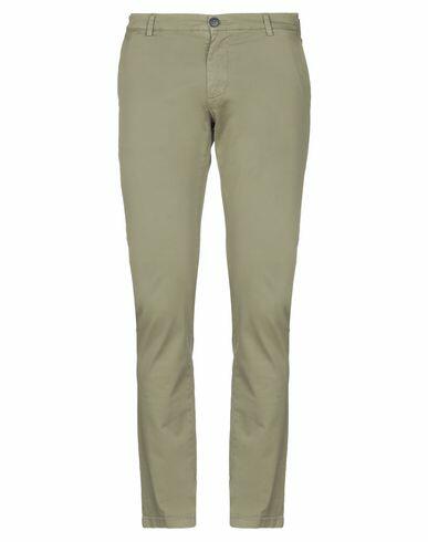 Brian Dales Man Pants Military green Cotton, Elastane Cover