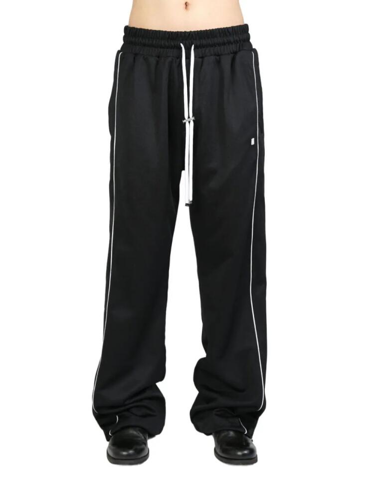 AMIRI contrast-trim drawstring track pants - Black Cover