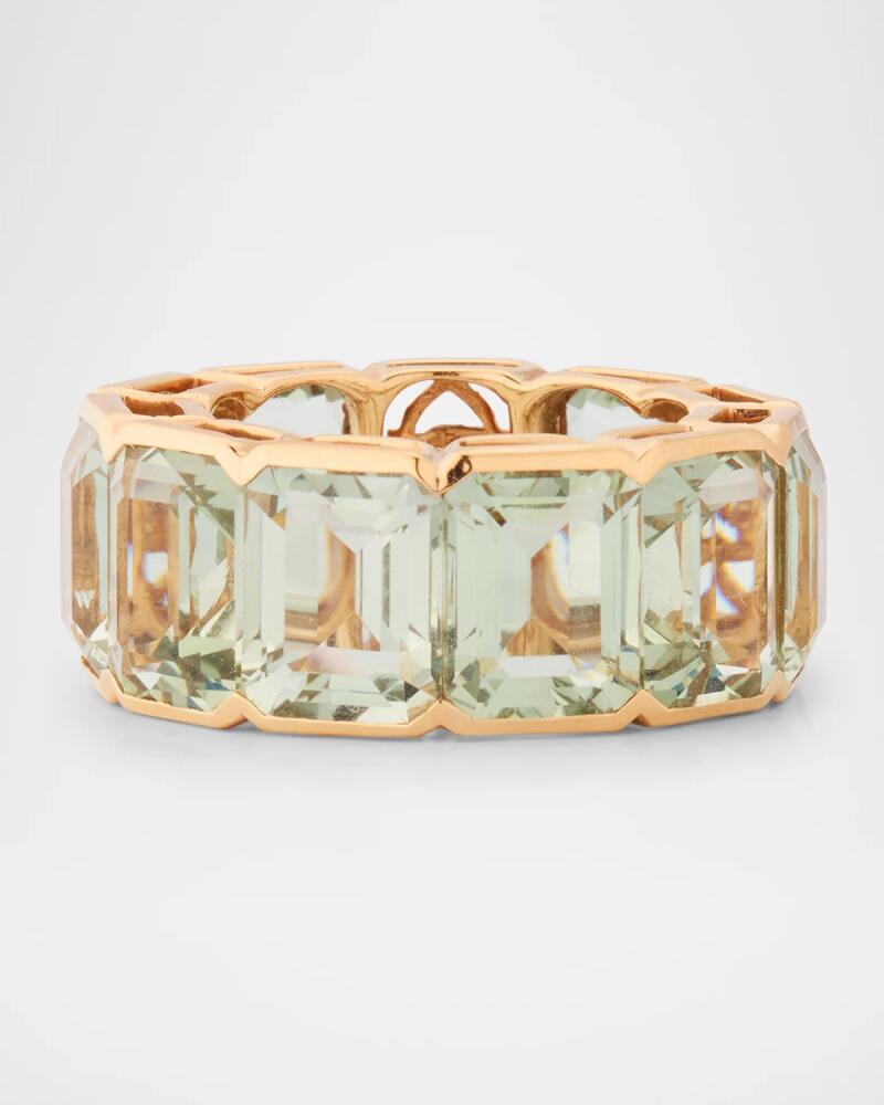 Piranesi 18K Rose Gold Green Amethyst Ring, Size 6.5 Cover