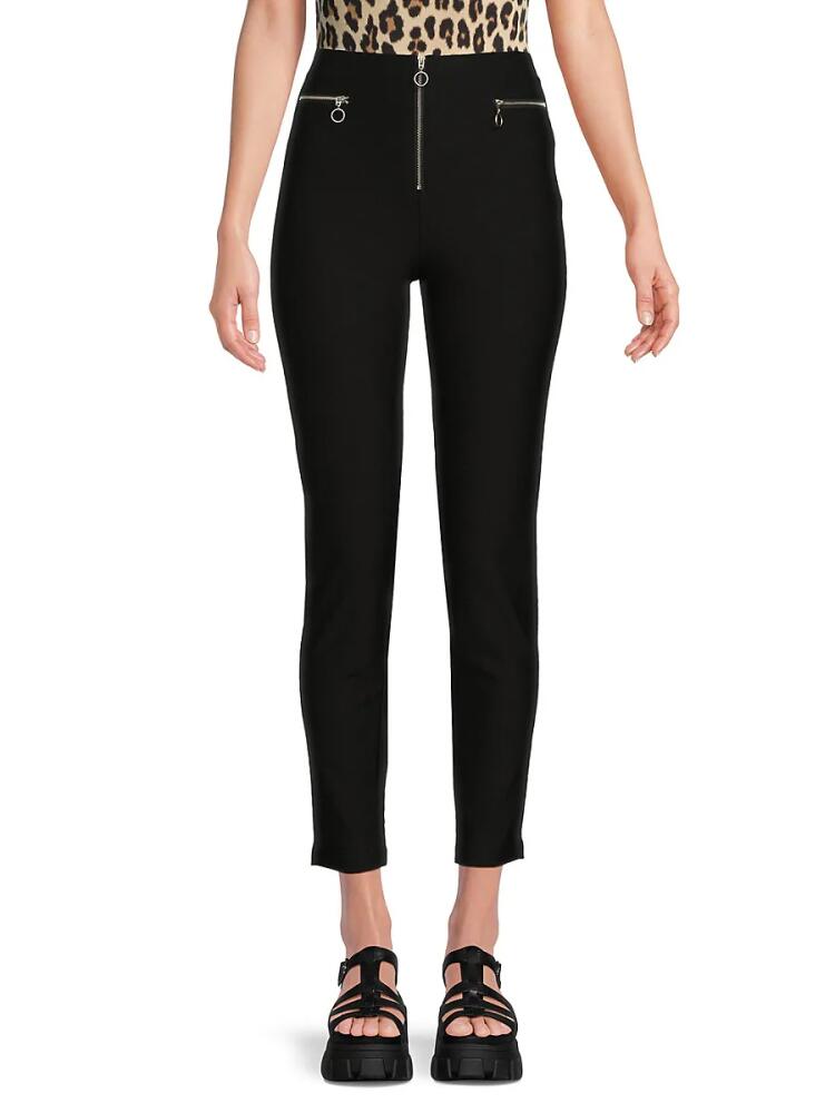 Patrizia Luca Women's Zip Up Ankle Pants - Black Cover