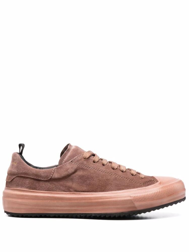 Officine Creative lace-up suede sneakers - Pink Cover