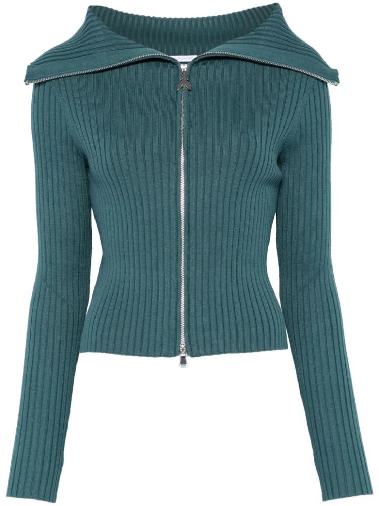 Patrizia Pepe ribbed cardigan - Green Cover