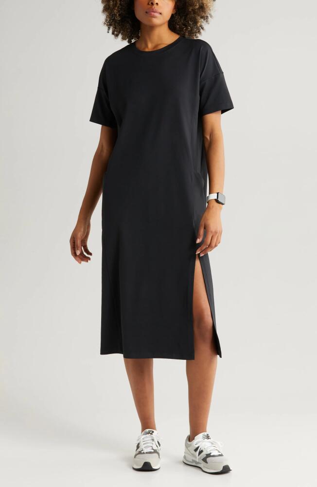 zella Departure Travel Shift Dress in Black Cover