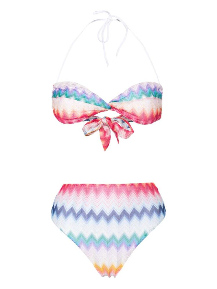 Missoni Zigzag bandeau bikini set - Blue Cover