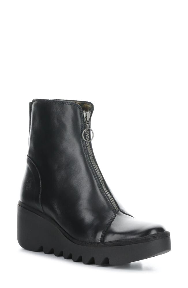 Fly London Boce Wedge Bootie in Black Cover