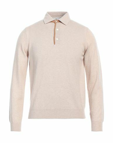 Della Ciana Man Sweater Beige Cashmere, Ovine leather Cover