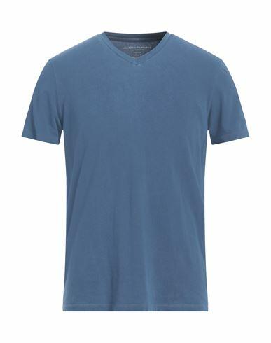 Majestic Filatures Man T-shirt Slate blue Cotton, Elastane Cover