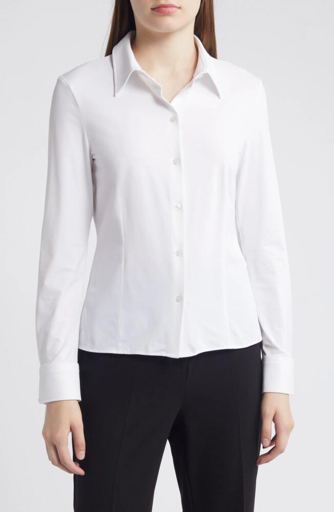 BOSS Birdie Tuesday Stretch Button-Up Shirt in Bright White Cover