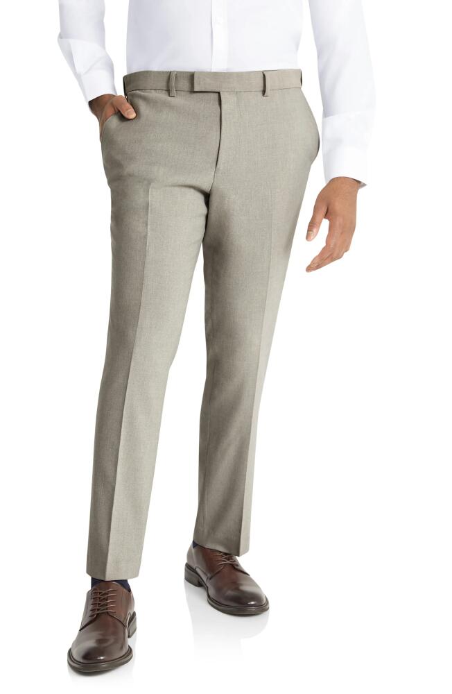 Johnny Bigg Clooney Slim Fit Stretch Dress Pants in Stone Cover