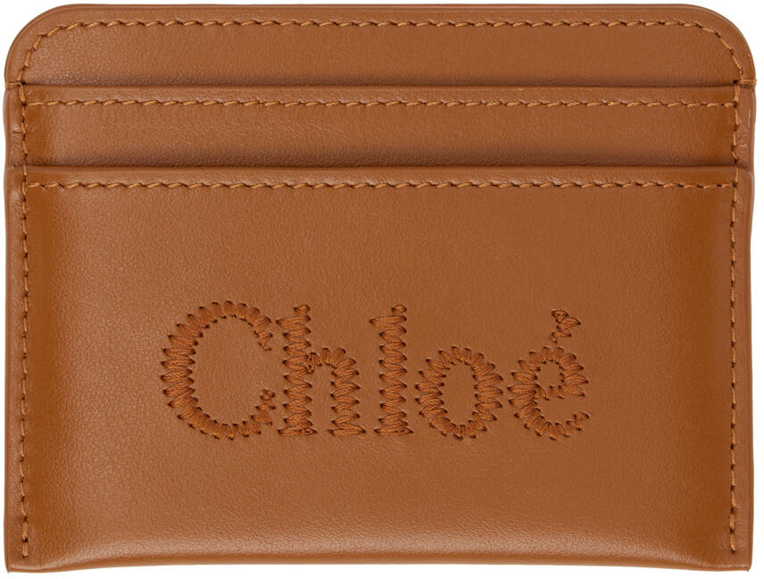 Chloé Tan Sense Card Holder Cover