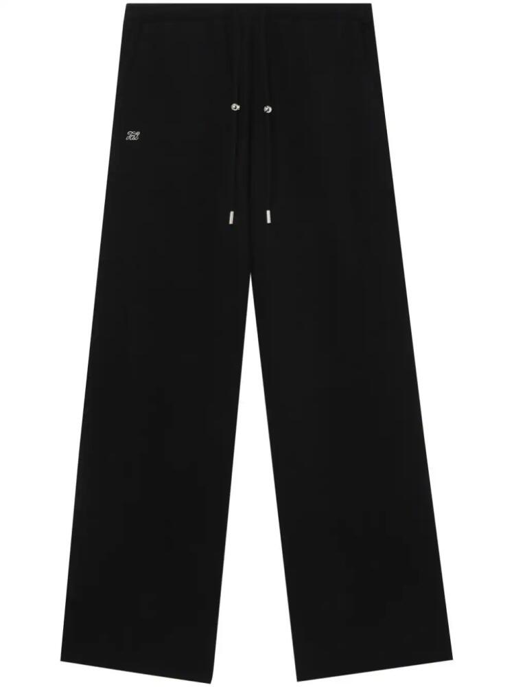 tout a coup logo-embroidered cotton-blend track pants - Black Cover