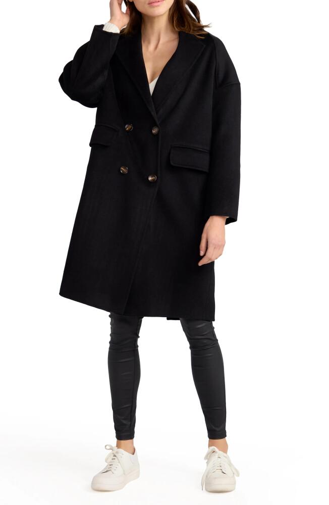 Belle & Bloom Amnesia Oversize Double Breasted Coat in Black Cover