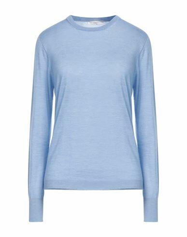 Fedeli Woman Sweater Light blue Cashmere, Silk Cover