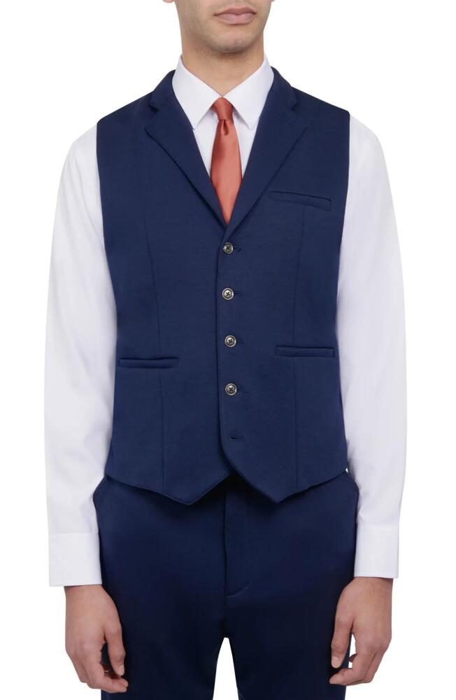 Brooklyn Brigade Slim Fit Performance Knit Vest in River Blue Cover