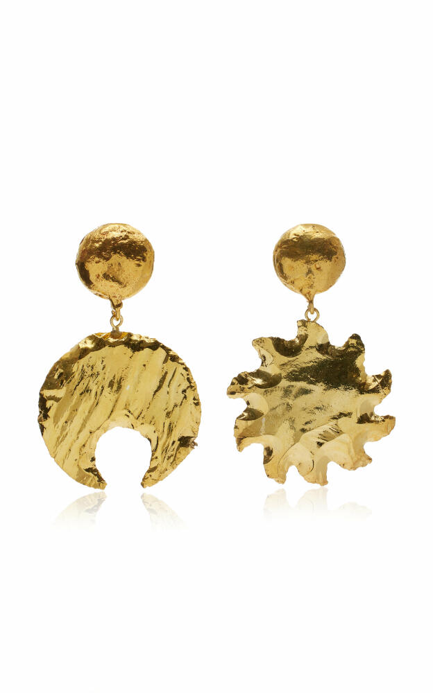 Sylvia Toledano - Sol y Luna 22K Gold-Plated Earrings - Gold - Gifts For Her Cover