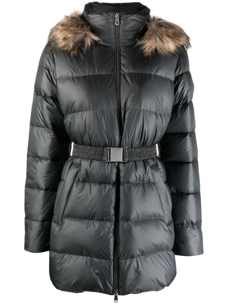 Polo Ralph Lauren belted padded quilted coat - Grey Cover