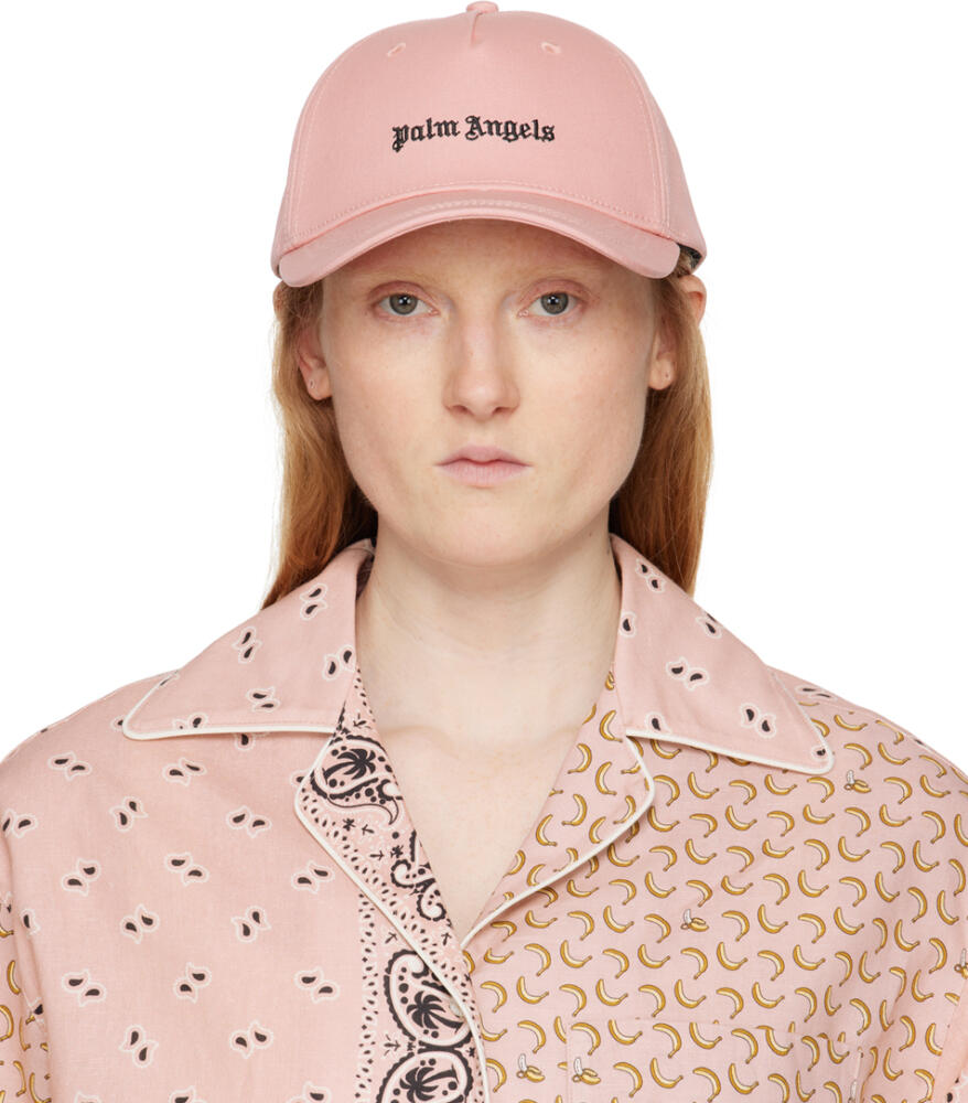 Palm Angels Pink Logo Cap Cover