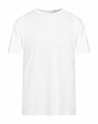 Amaranto Man T-shirt White Linen, Elastane Cover