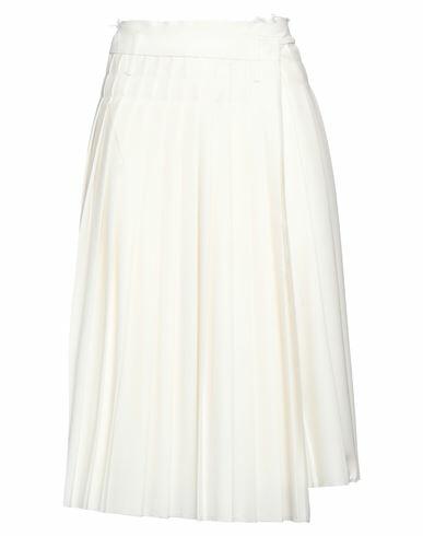 Nude Woman Midi skirt Ivory Polyester, Wool, Elastane Cover