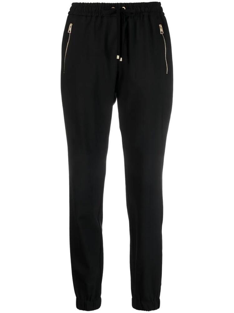 Lorena Antoniazzi virgin wool-blend track pants - Black Cover