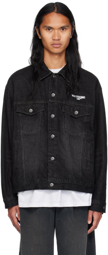 We11done Black 1506 Trucker Denim Jacket Cover