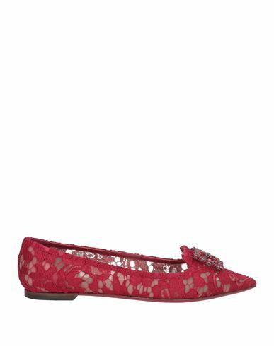 Dolce & gabbana Woman Loafers Brick red Textile fibers Cover