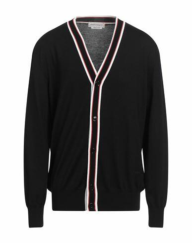 Alexander Mcqueen Man Cardigan Black Wool, Viscose, Polyester Cover