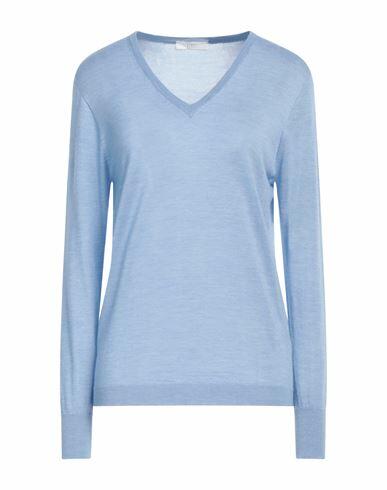 Fedeli Woman Sweater Light blue Cashmere, Silk Cover