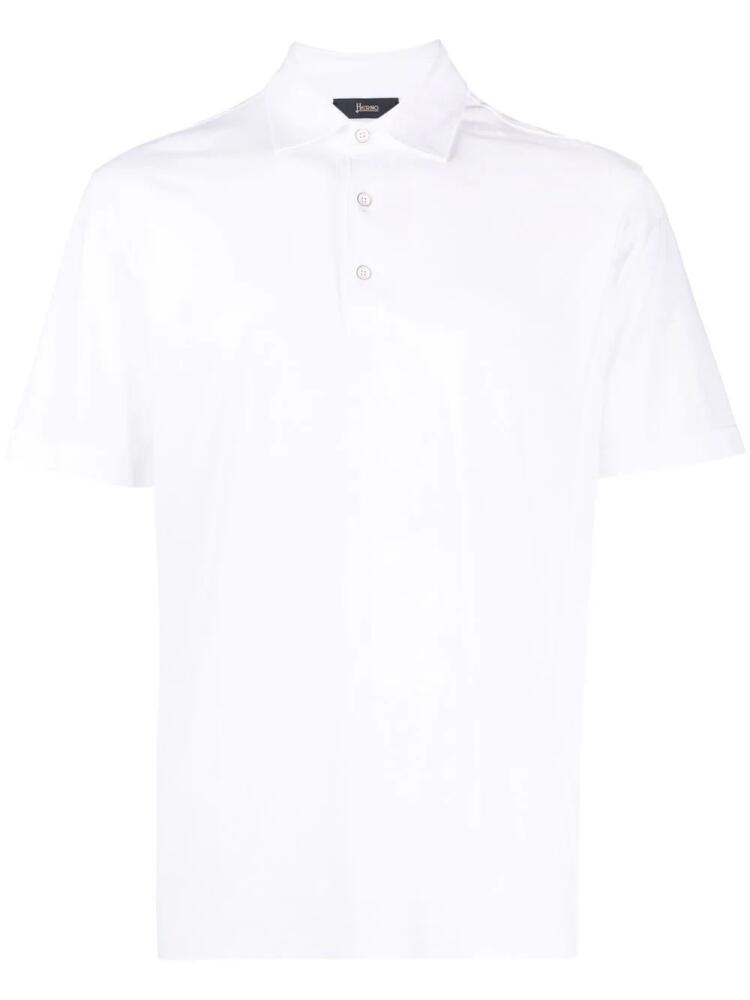 Herno short-sleeved polo shirt - White Cover