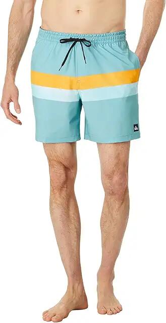 Quiksilver Surfsilk Air Brush 17 Volley (Cameo Blue) Men's Swimwear Cover