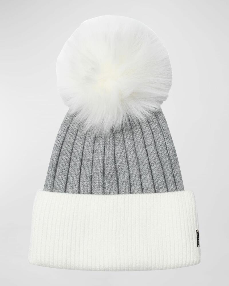 Gorski Two-Tone Toscana Lamb Pom Beanie Cover