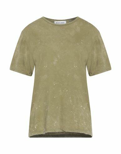 Brand Unique Woman T-shirt Military green Cotton Cover