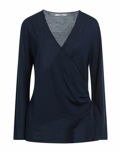 Kangra Woman Sweater Midnight blue Wool Cover