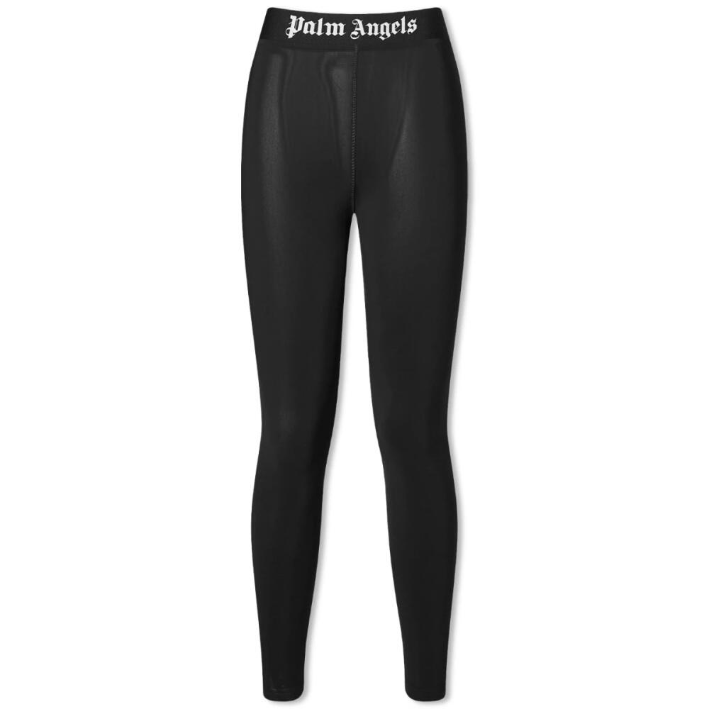 Palm Angels Women's Logo Sport Leggings in Black Cover