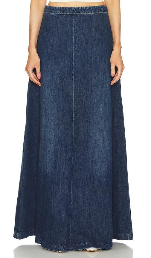 NILI LOTAN Astrid Denim Skirt in Blue Cover