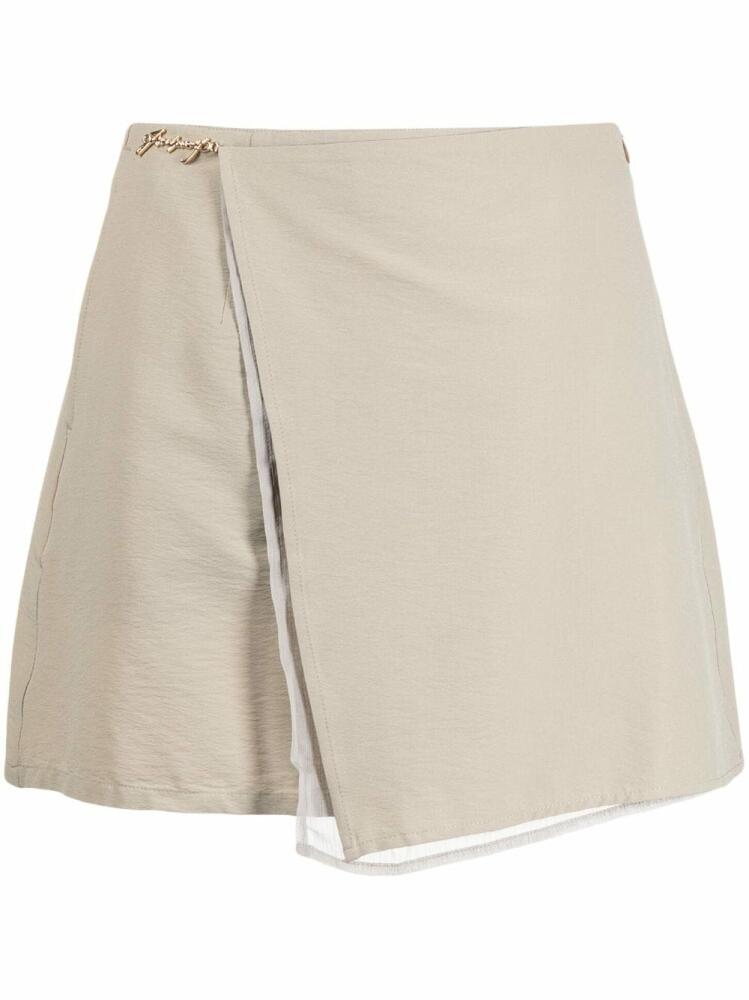 izzue A-line wrap miniskirt - Brown Cover