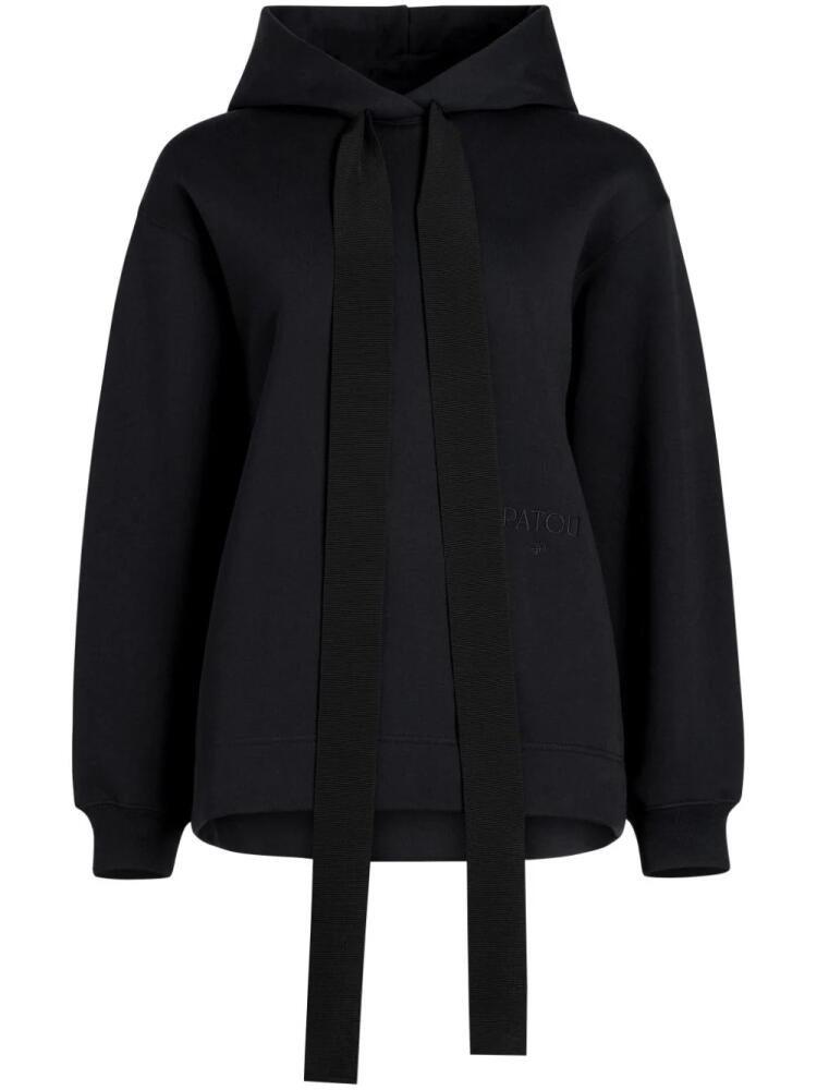 Patou Archive grosgrain hoodie - Black Cover