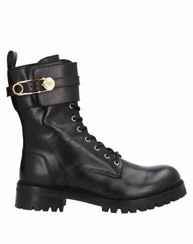 Versace Woman Ankle boots Black Calfskin Cover