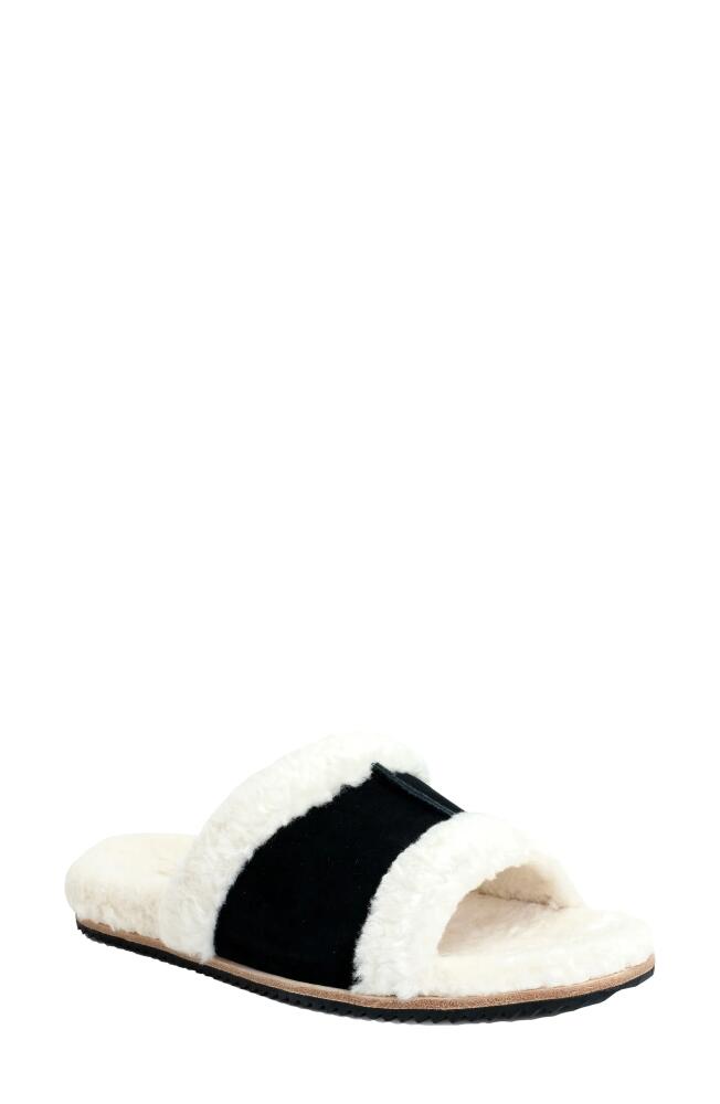 Revitalign Clara Orthotic Faux Fur Lined Slide Slipper in Black Cover