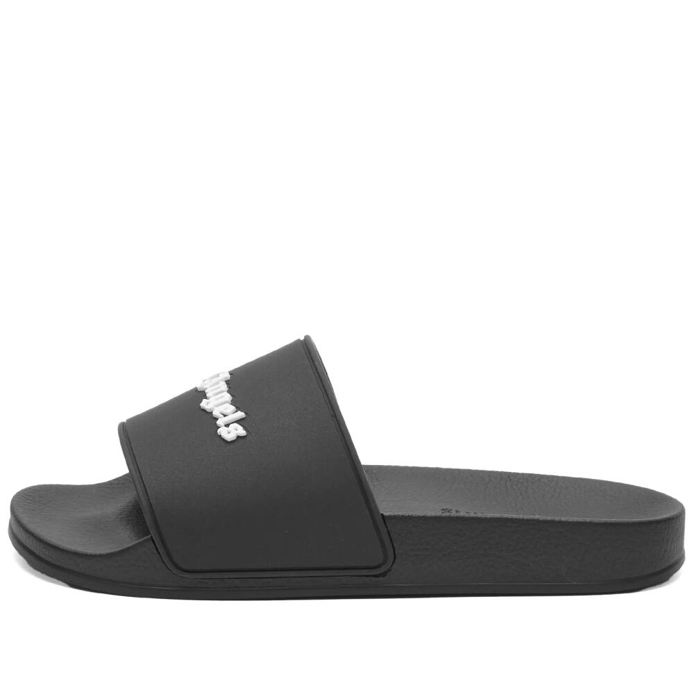 Palm Angels Women's Essential Logo Pool Sliders in Black Cover