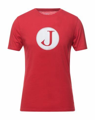 Jeckerson Man T-shirt Red Cotton Cover