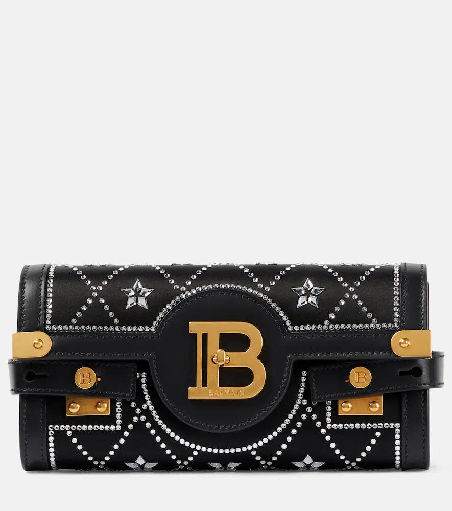 Balmain B-Buzz Pouch 23 embellished satin clutch Cover